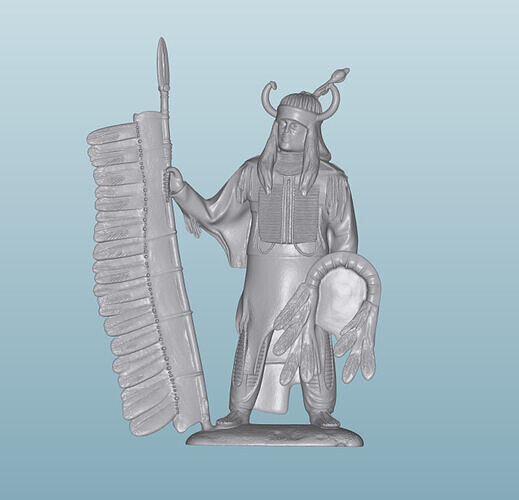 INDIAN  W59 Native American Figures 3D print model
