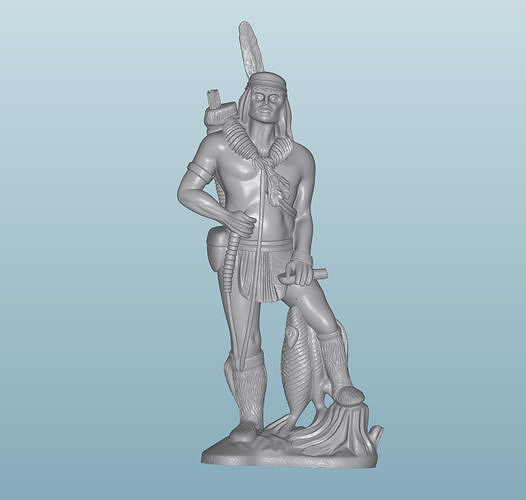 INDIAN  W60 Native American Figures 3D print model
