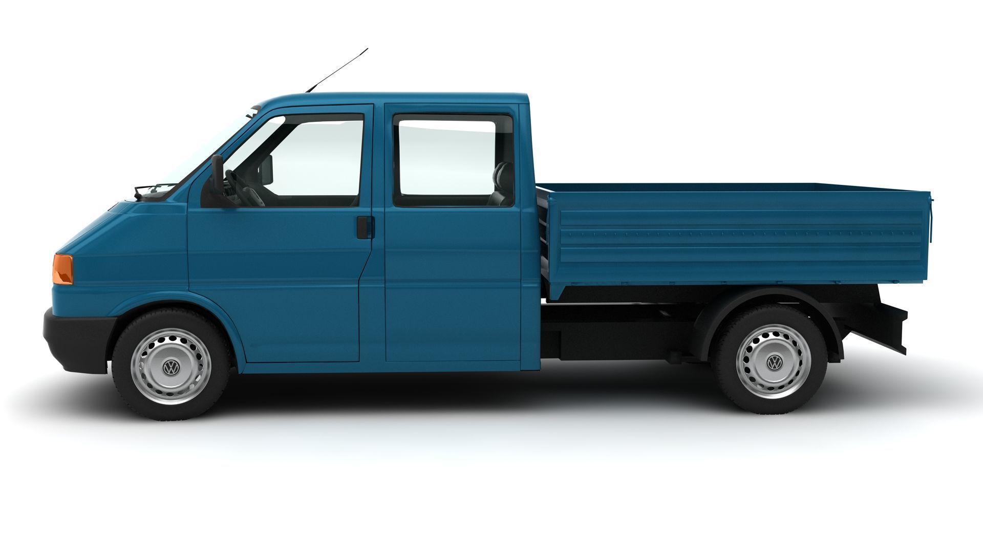 volkswagen transporter pick up 3D model_1