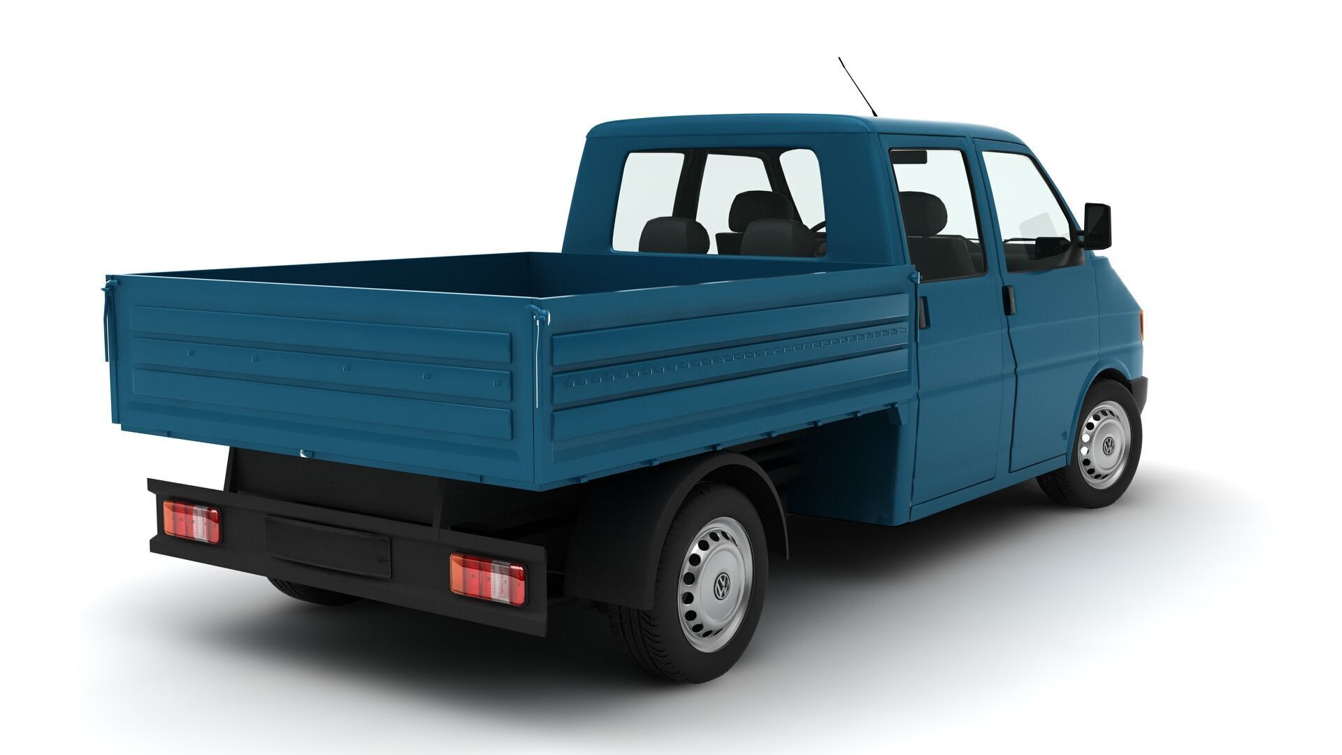 volkswagen transporter pick up 3D model_4