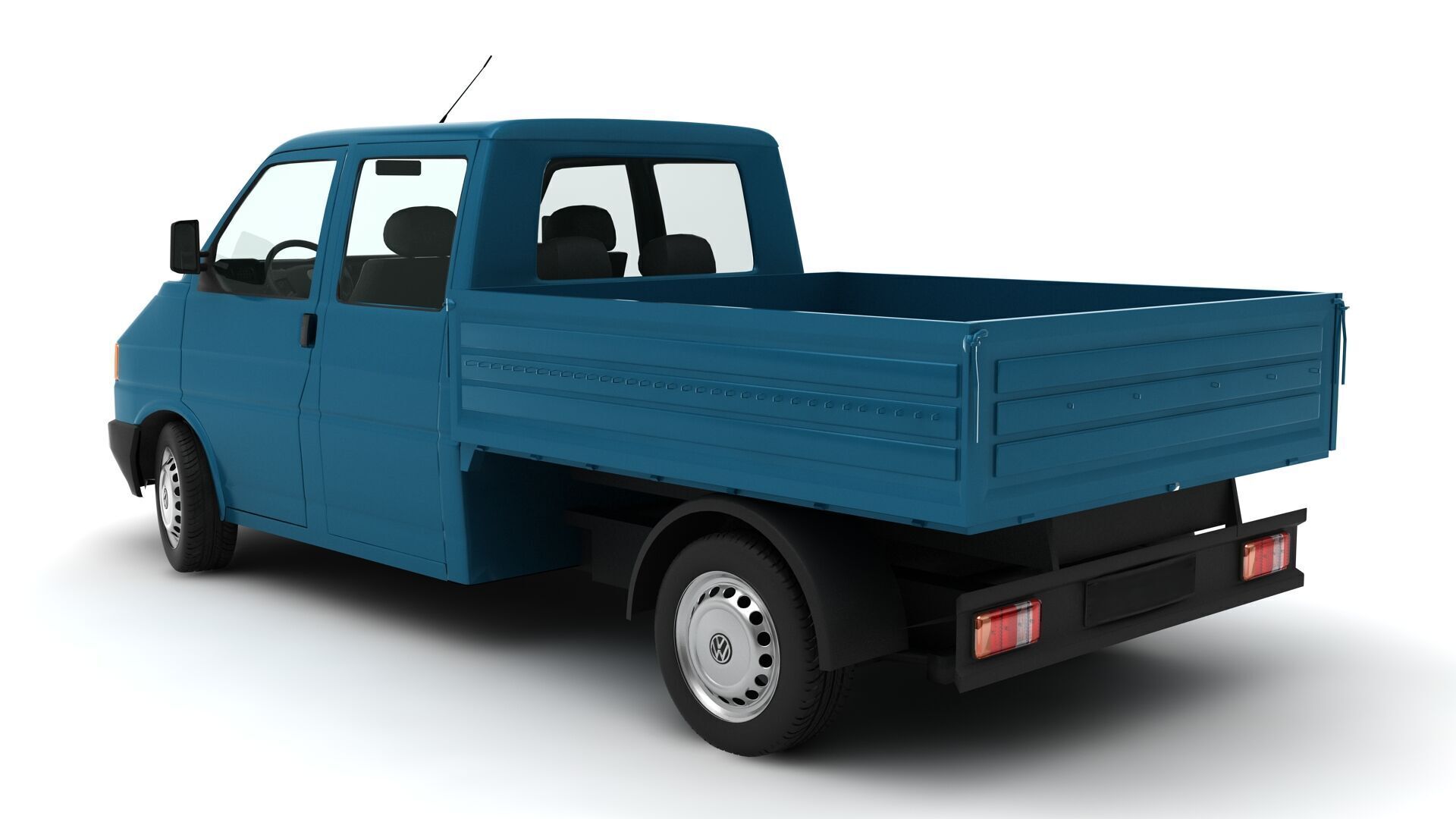 volkswagen transporter pick up 3D model_2