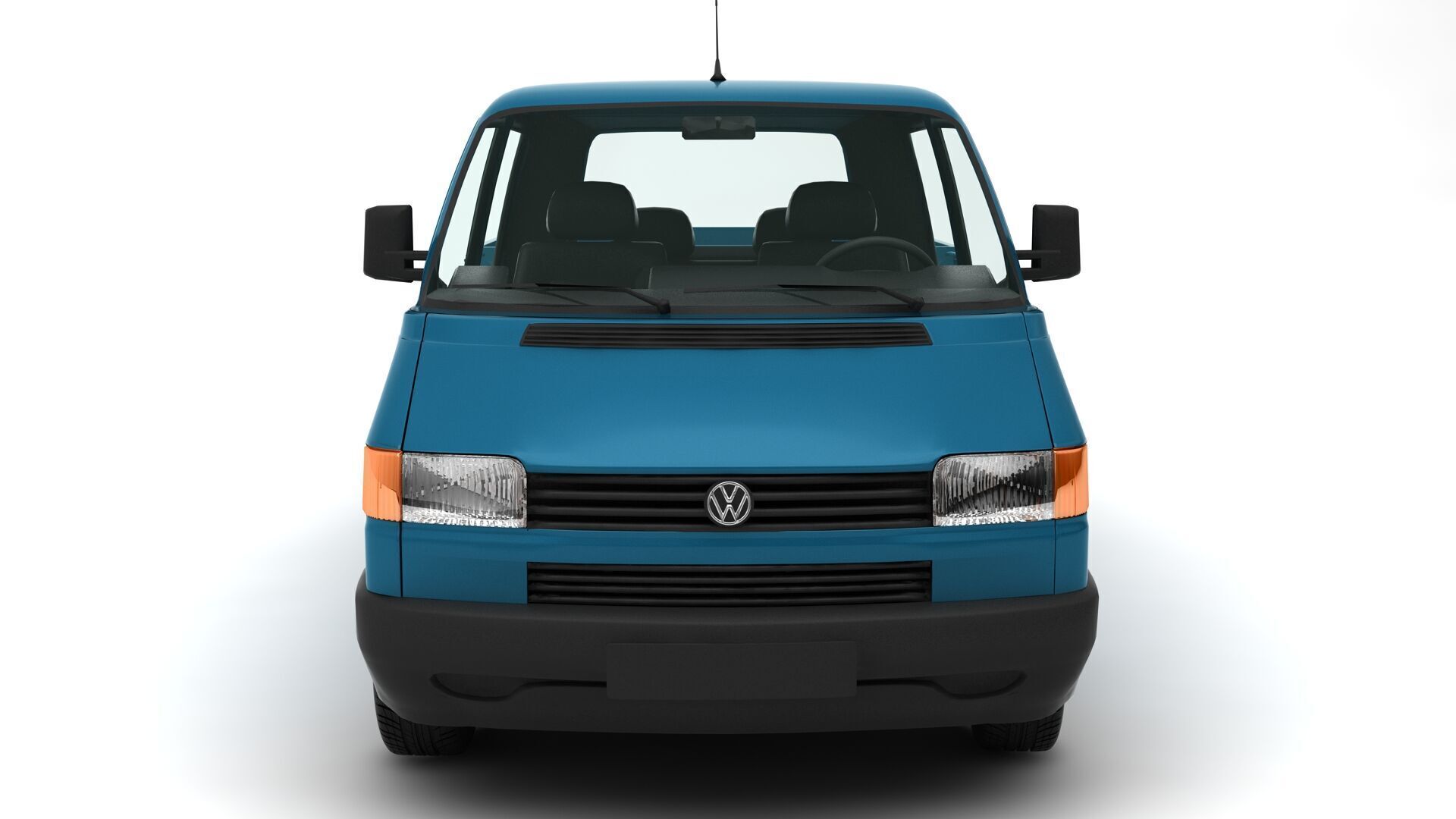 volkswagen transporter pick up 3D model_5