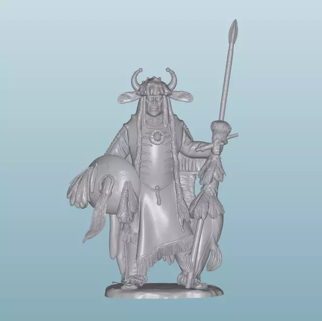 INDIAN W65 Native American Figures 3D print model_0