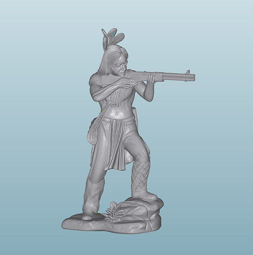 INDIAN  W67 Native American Figures 3D print model