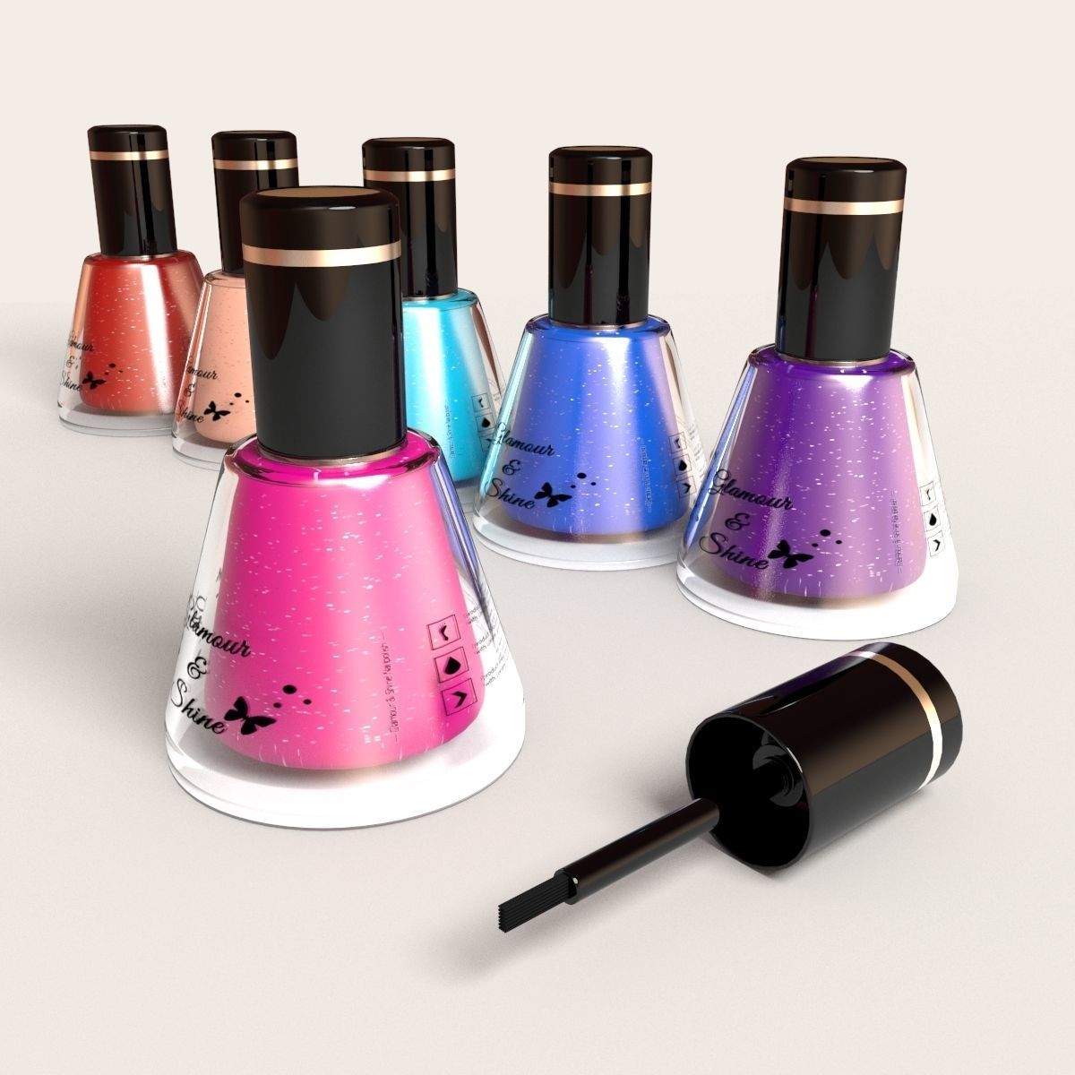 HQ Nail Polish 3D model_1