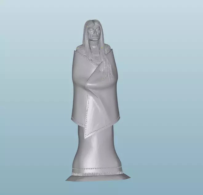 INDIAN W69 Native American Figures 3D print model_0