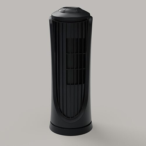 Matte Oscillating TowerFan black