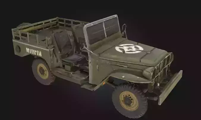 Jeep  Classic Military Vehicle Model for Combat 
