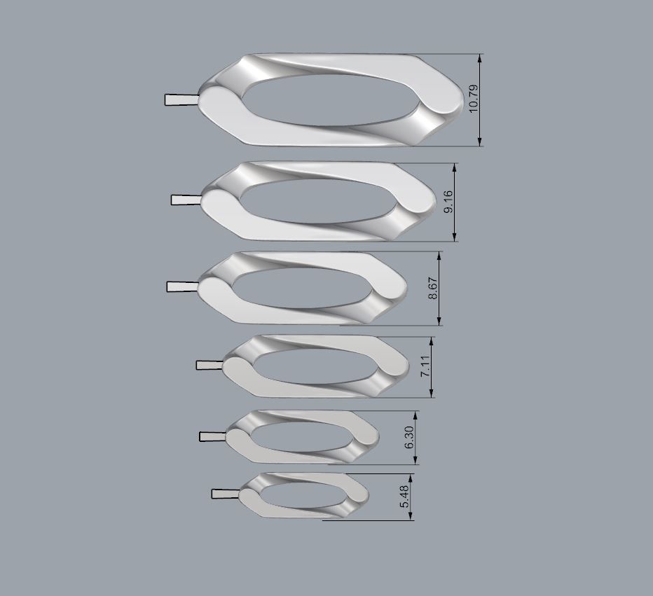 chain gold 3D print model_3