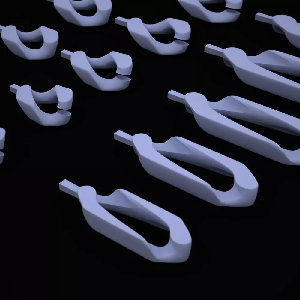 chain gold 3D print model_0