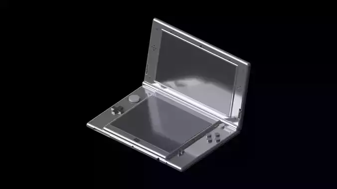 Stylized Hand-Held Game Console Mid-Poly PBR Nintendo