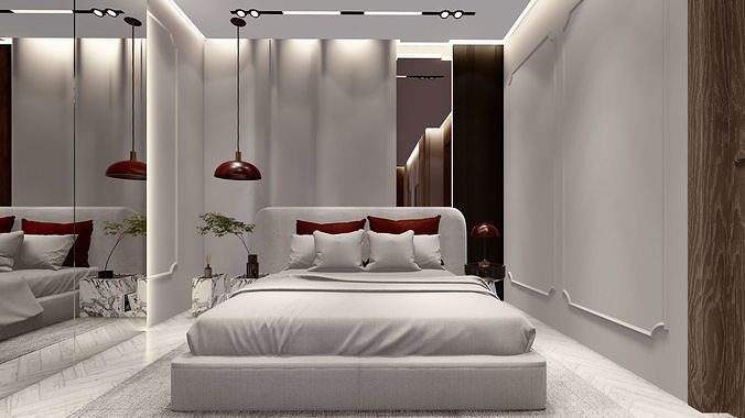  Sketchup Bedroom Design  3D model
