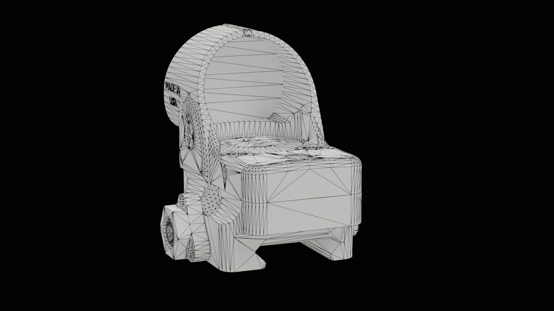 Trijicon SRO and 45 Degree Mount Low-poly 3D model_24
