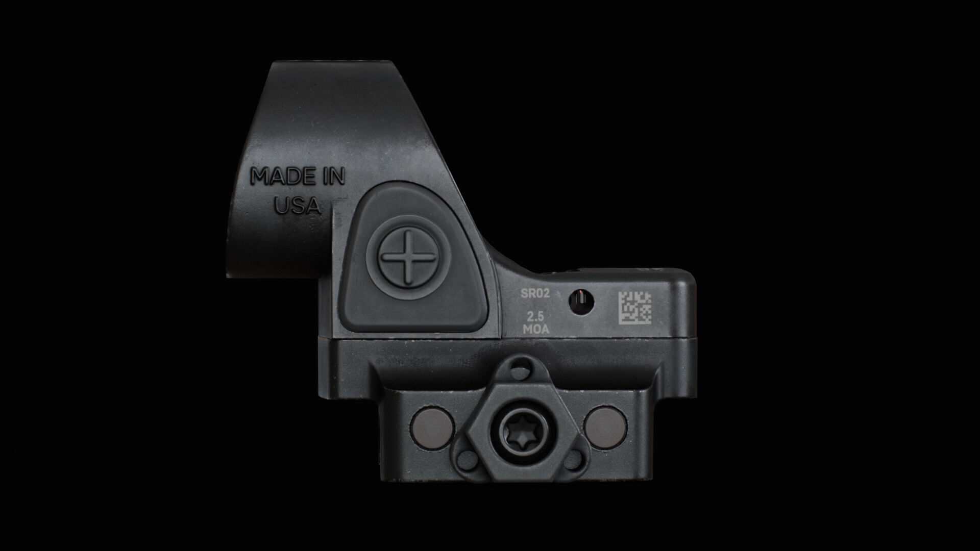 Trijicon SRO and 45 Degree Mount Low-poly 3D model_13