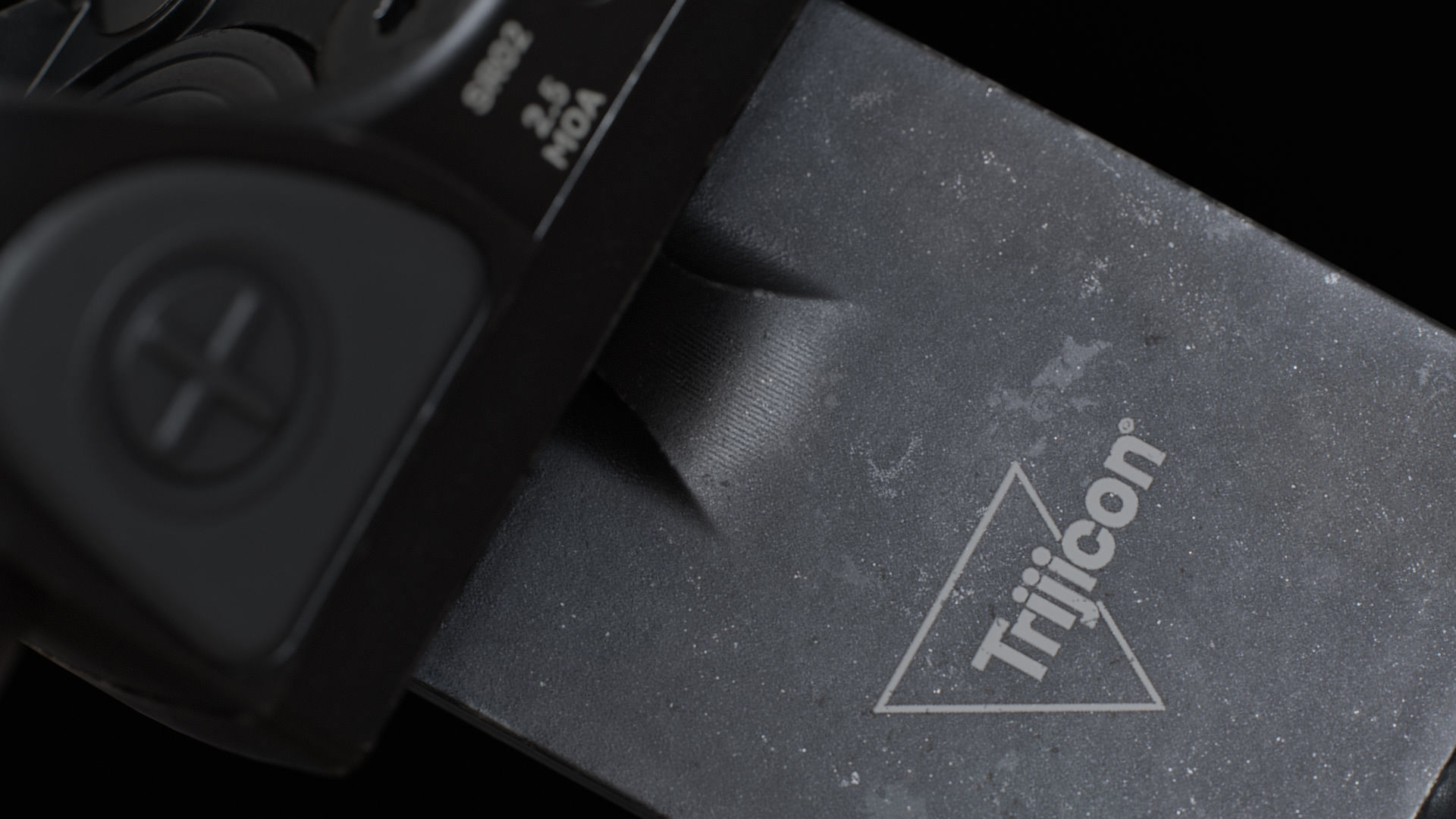 Trijicon SRO and 45 Degree Mount Low-poly 3D model_20