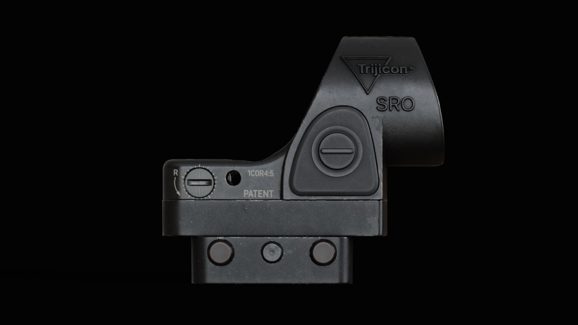 Trijicon SRO and 45 Degree Mount Low-poly 3D model_12