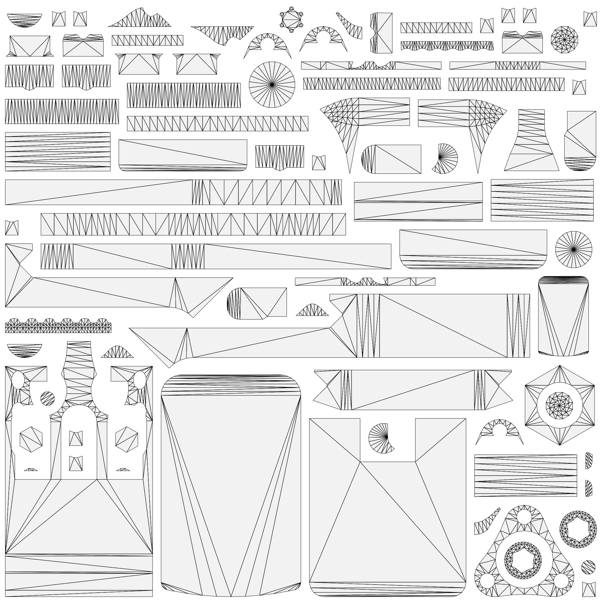 Trijicon SRO and 45 Degree Mount Low-poly 3D model_31