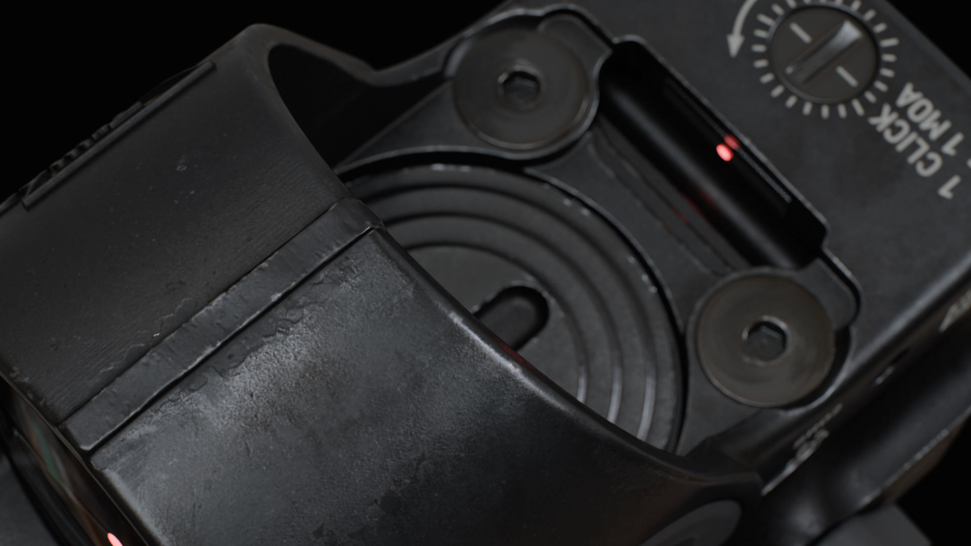 Trijicon SRO and 45 Degree Mount Low-poly 3D model_8