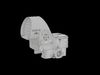Trijicon SRO and 45 Degree Mount Low-poly 3D model_1