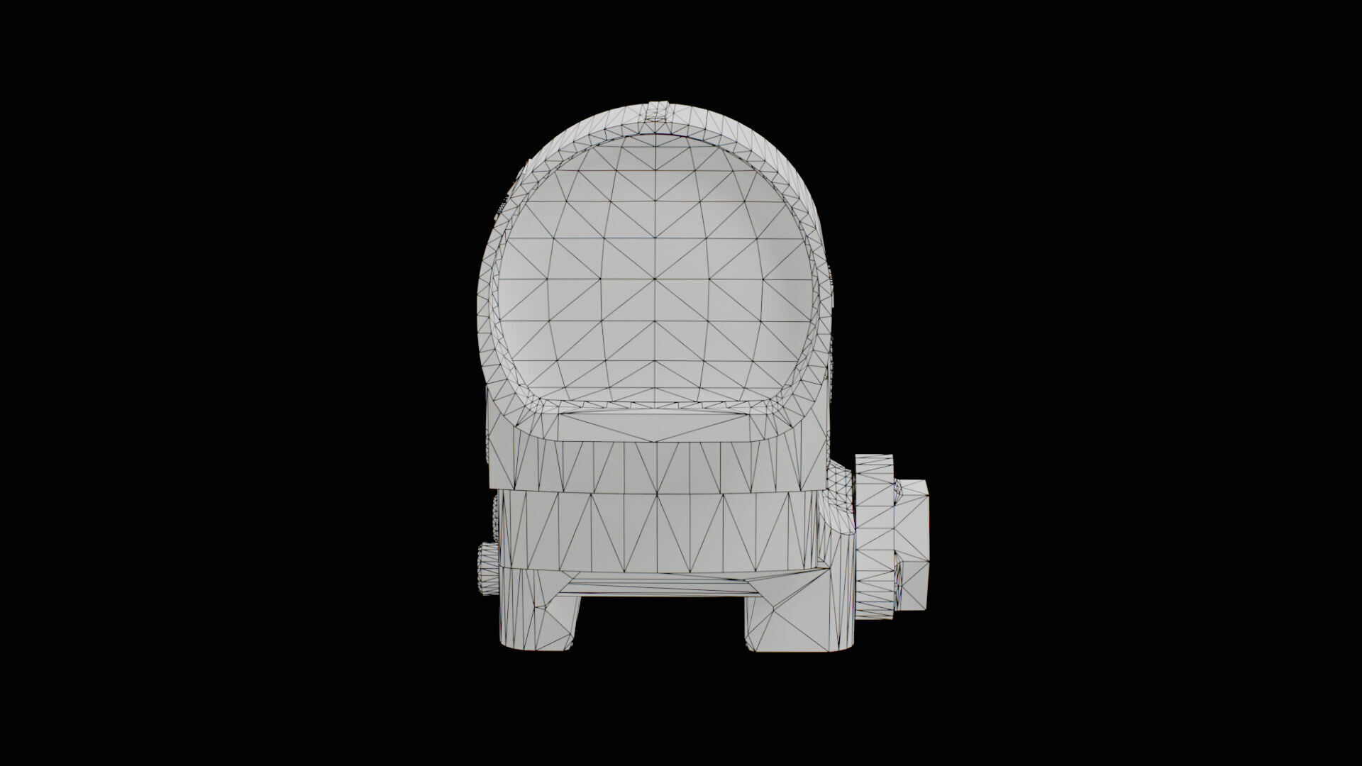 Trijicon SRO and 45 Degree Mount Low-poly 3D model_22