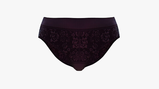 Daily Hipster Panties Low-poly 3D model