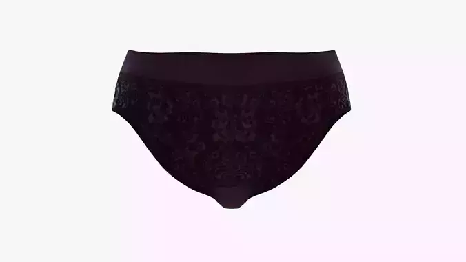 Daily Hipster Panties Low-poly 3D model