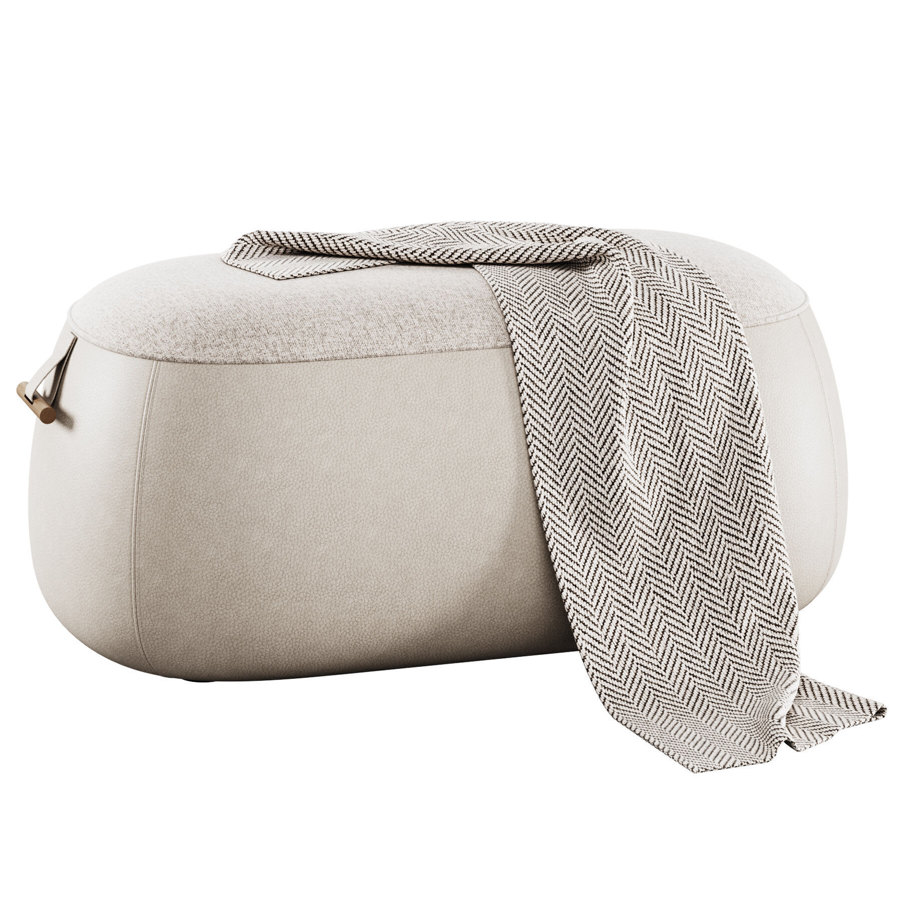 Lagom Ottoman By Porada 3D model_2