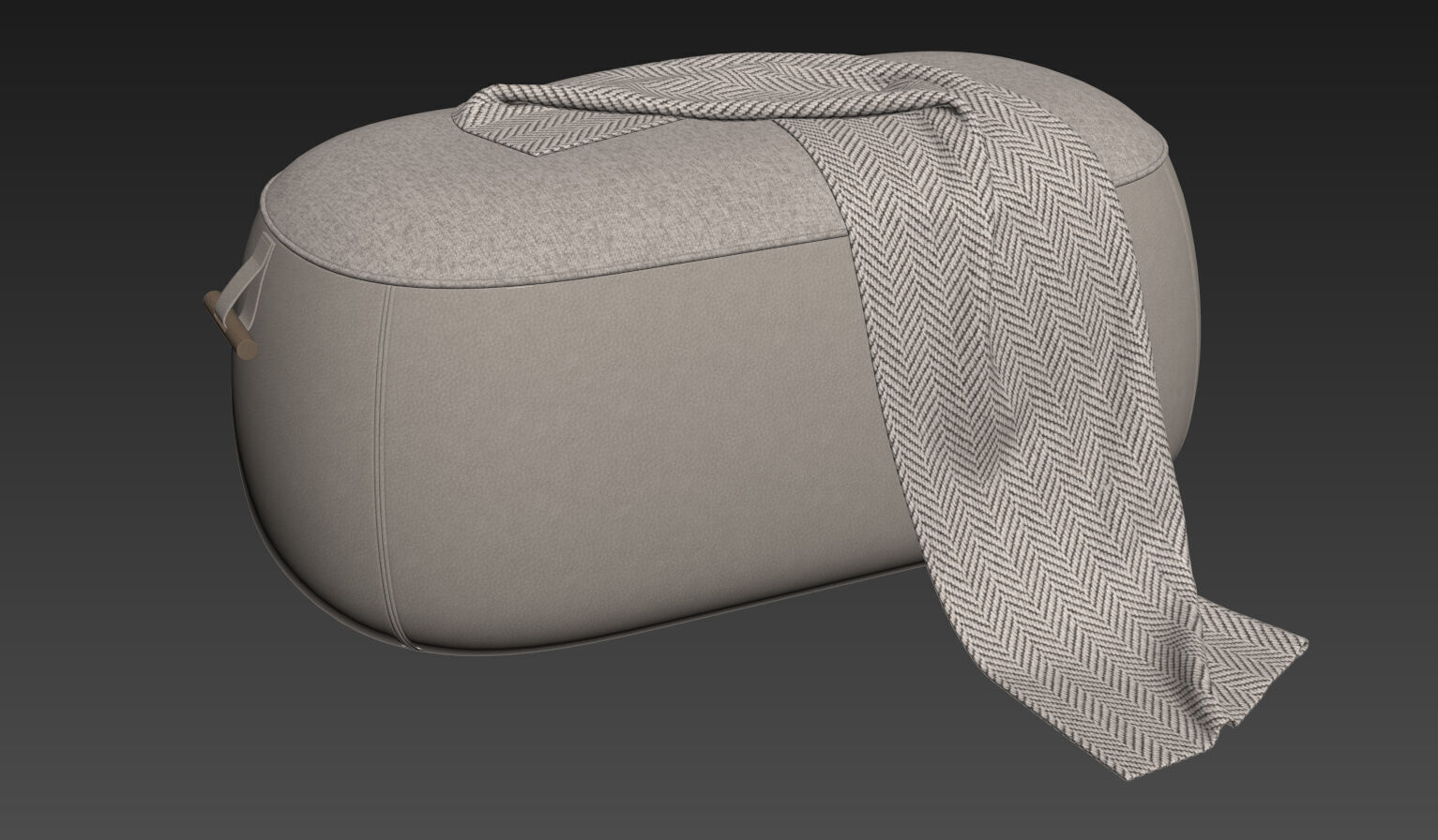 Lagom Ottoman By Porada 3D model_5