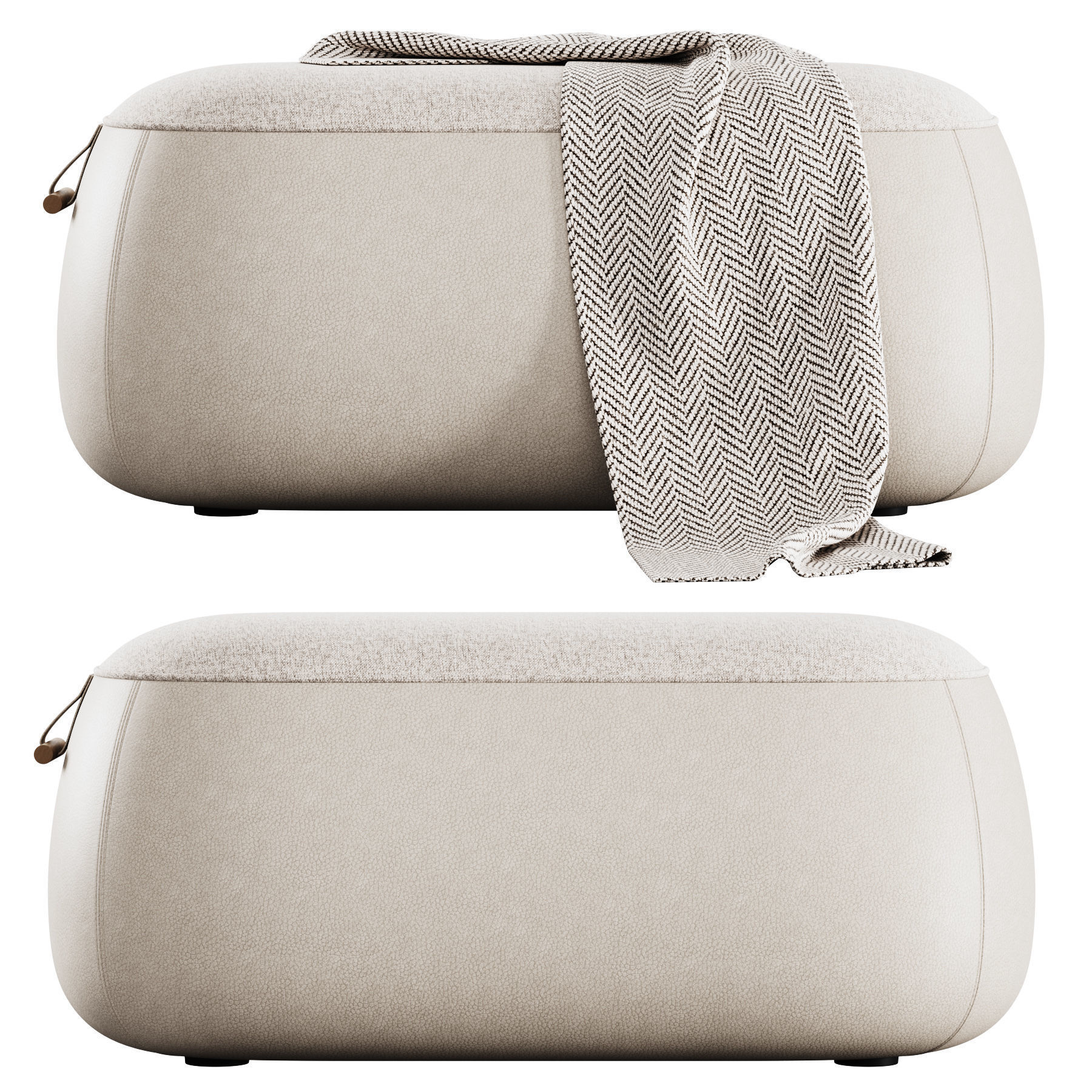 Lagom Ottoman By Porada 3D model_3