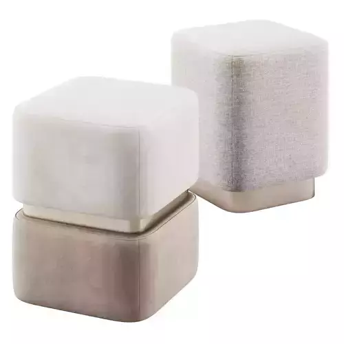 Liz I and III Pouf By Salma Furniture  3D model