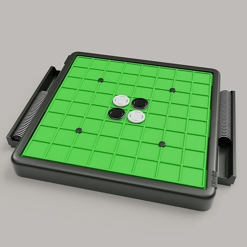 Othello Classic Board Game Low-poly 3D model