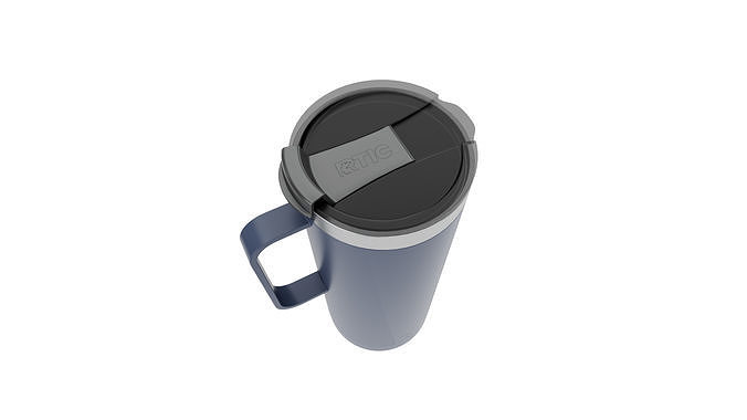 Outdoors TravelTumbler StainlessSteel Insulated TravelMug blue Low-poly 3D model