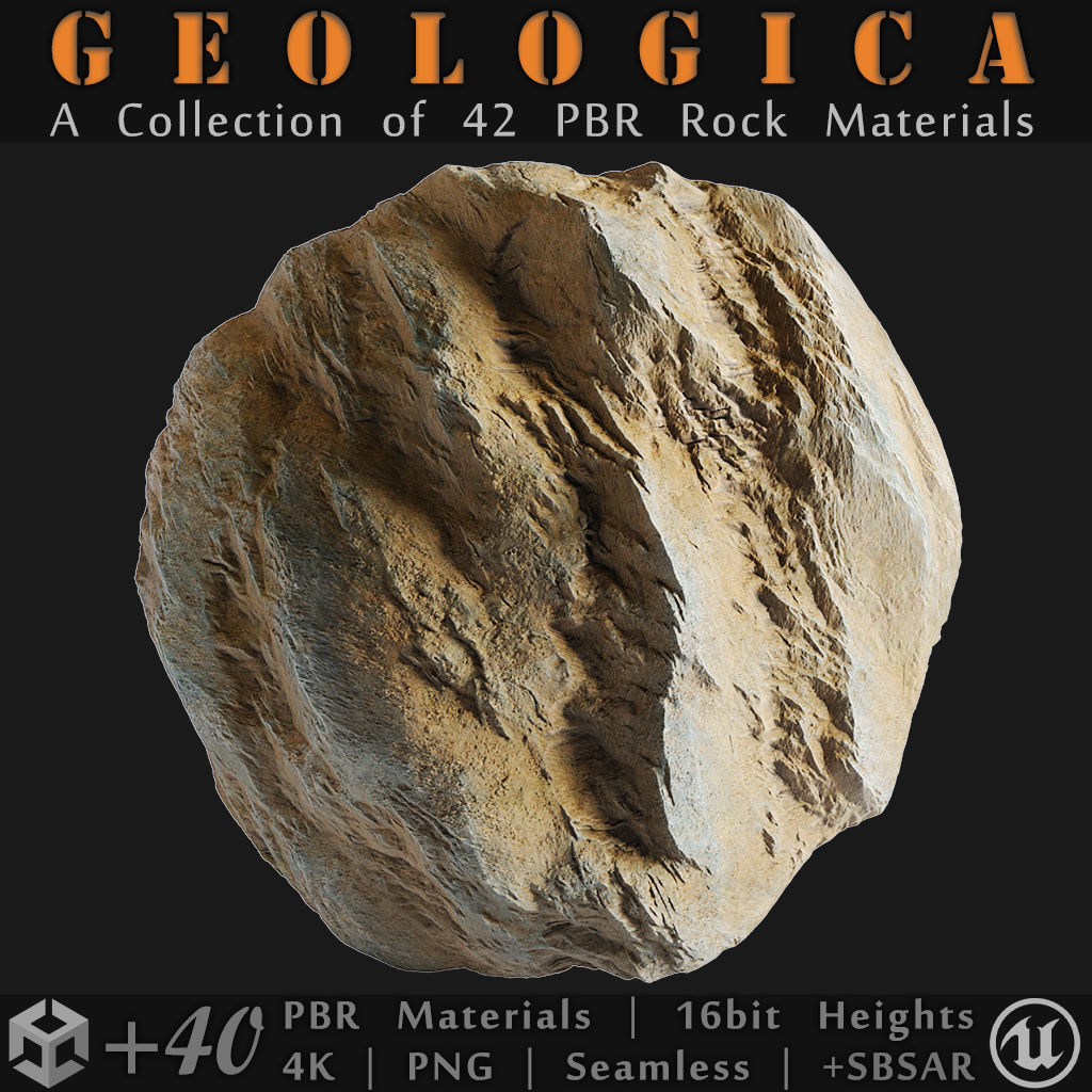 GEOLOGICA - 42 Procedural Rock Materials - SBSAR Files Included Texture_5