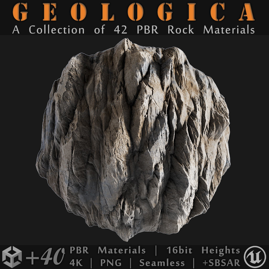 GEOLOGICA - 42 Procedural Rock Materials - SBSAR Files Included Texture_9