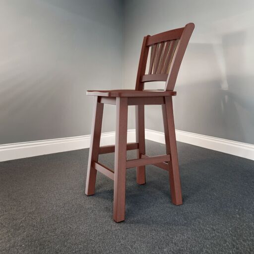 Winsome WoodFina Walnut wivel WoodBar Stool brown Low-poly 3D model_6