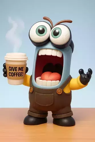 Morning Coffee Monster 3D print model