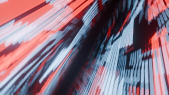 Vibrant Abstract loop Animation Low-poly 3D model