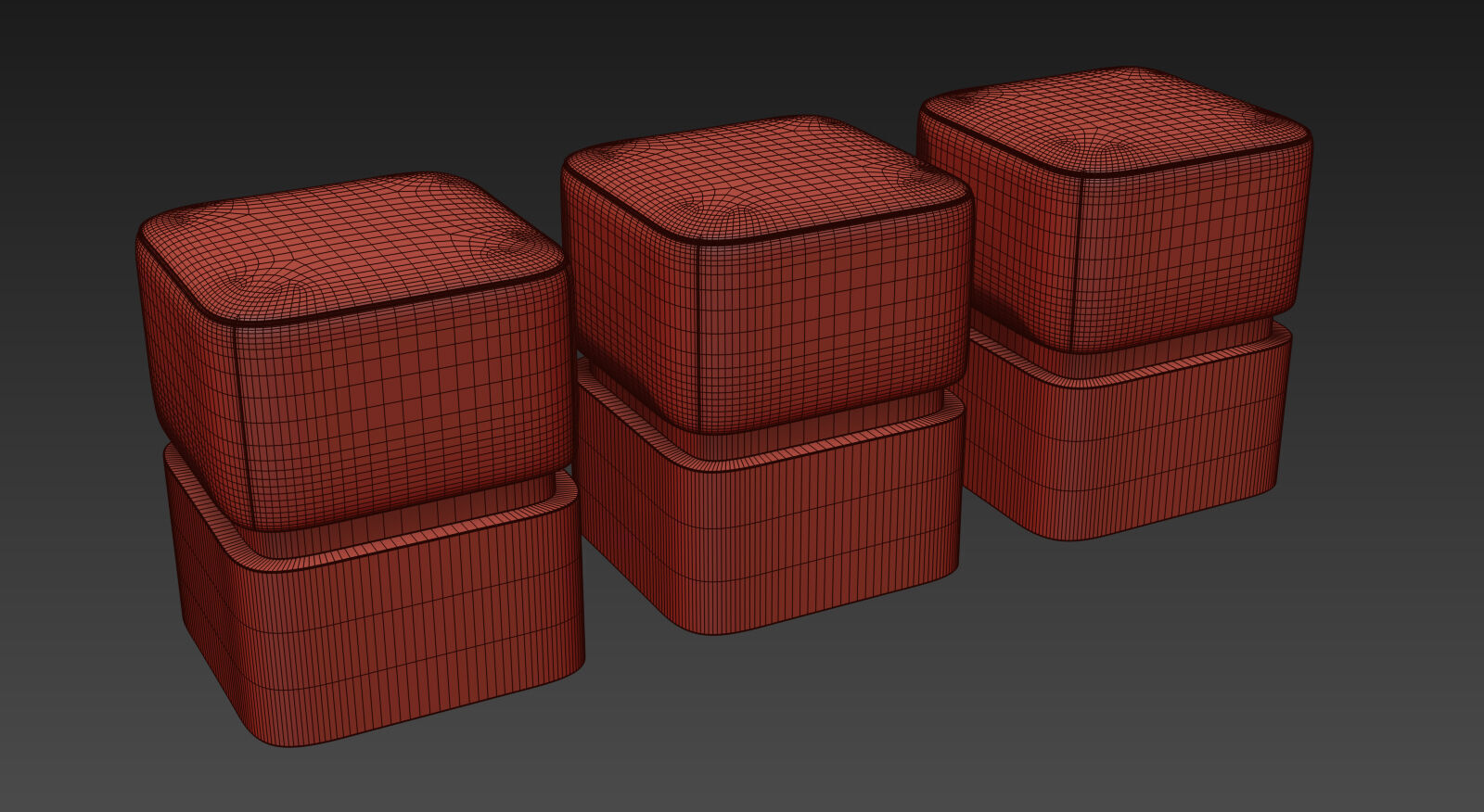 Liz II Pouf By Salma Furniture 3D model_7