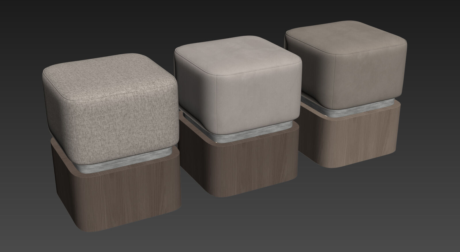 Liz II Pouf By Salma Furniture 3D model_5