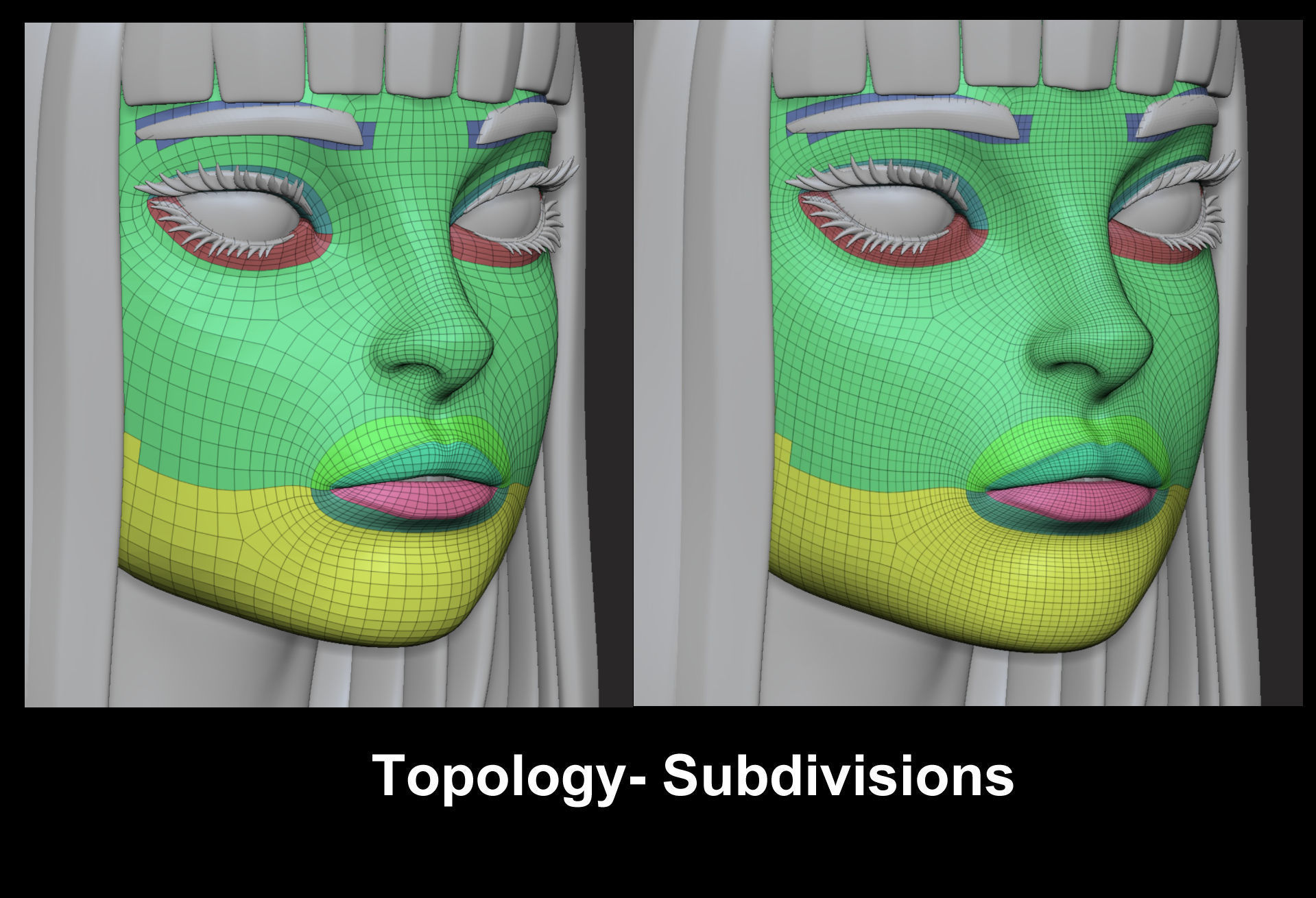 Female Basemesh for ZBrush 3D model_8