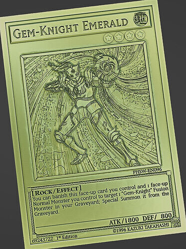 Gem-Knight Emerald - yu-gi-oh Free 3D print model