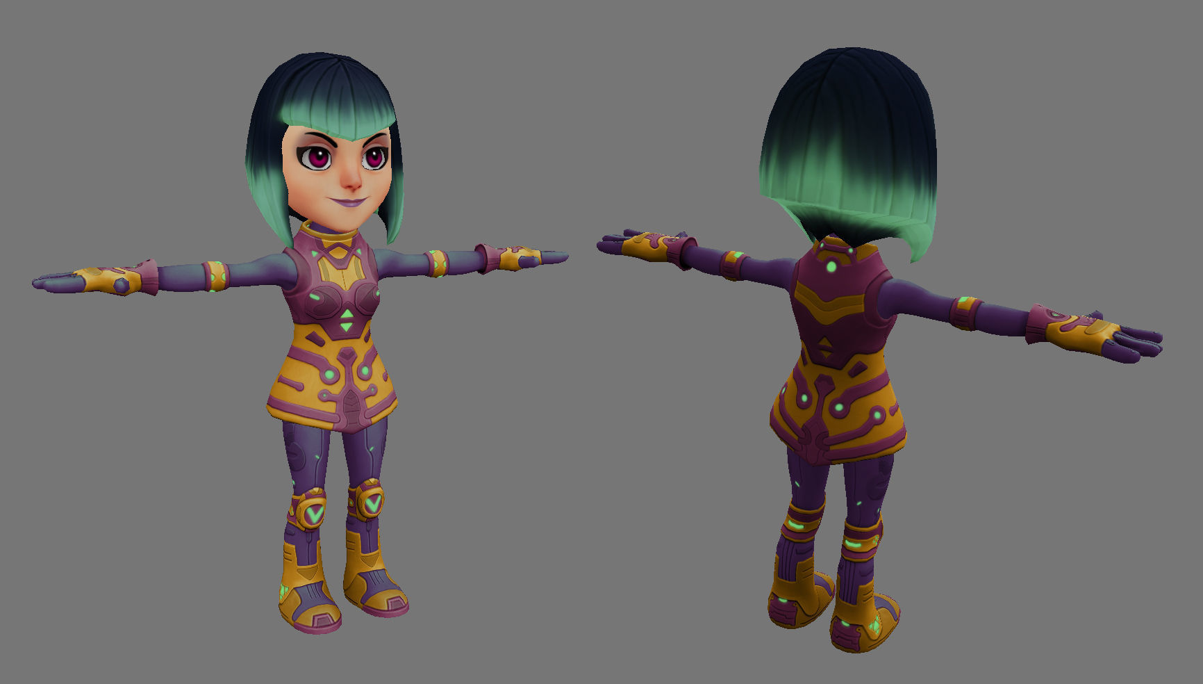 Cacee Scifi 3D model Low-poly 3D model_1