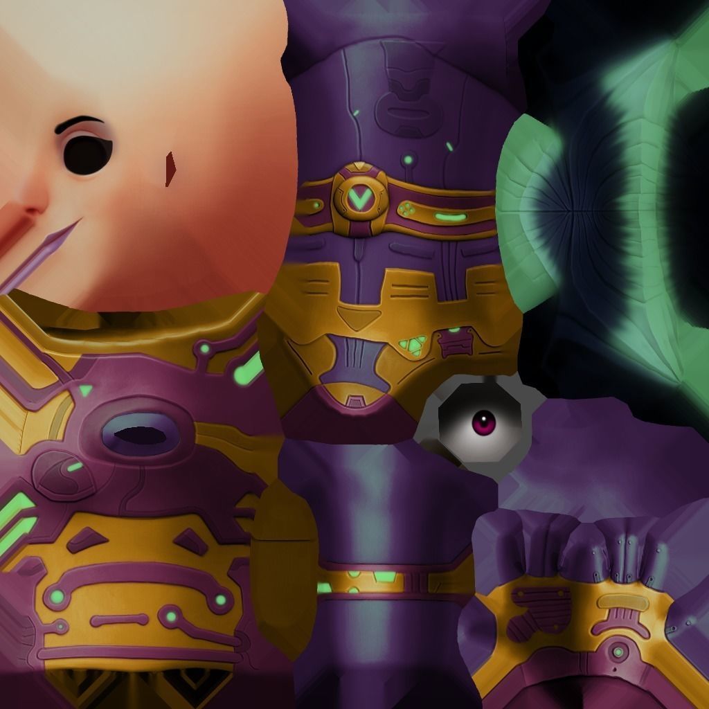 Cacee Scifi 3D model Low-poly 3D model_2