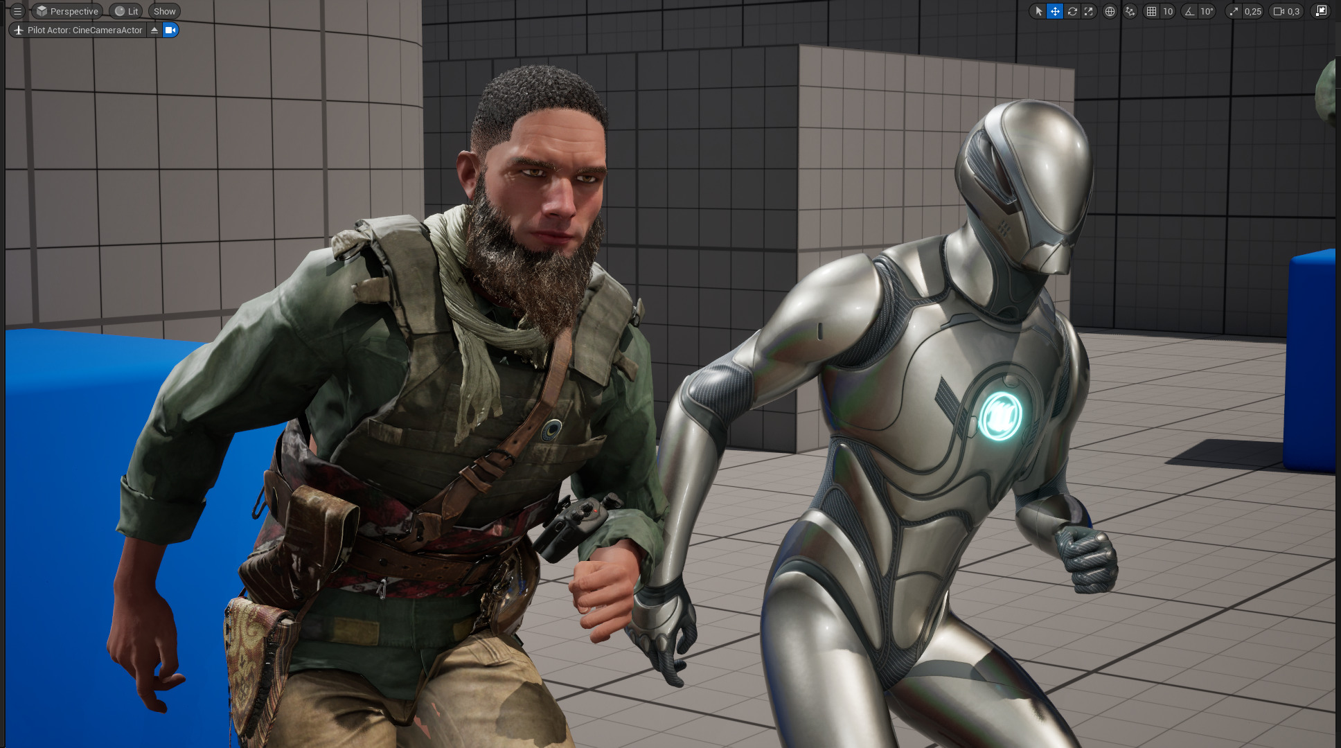 Rugged Mercenary Soldier Realistic Male terroriste Character Low-poly 3D model_21