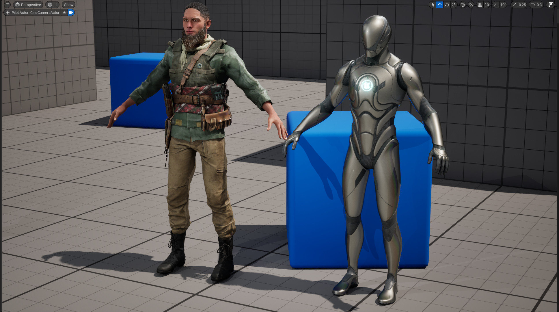 Rugged Mercenary Soldier Realistic Male terroriste Character Low-poly 3D model_22