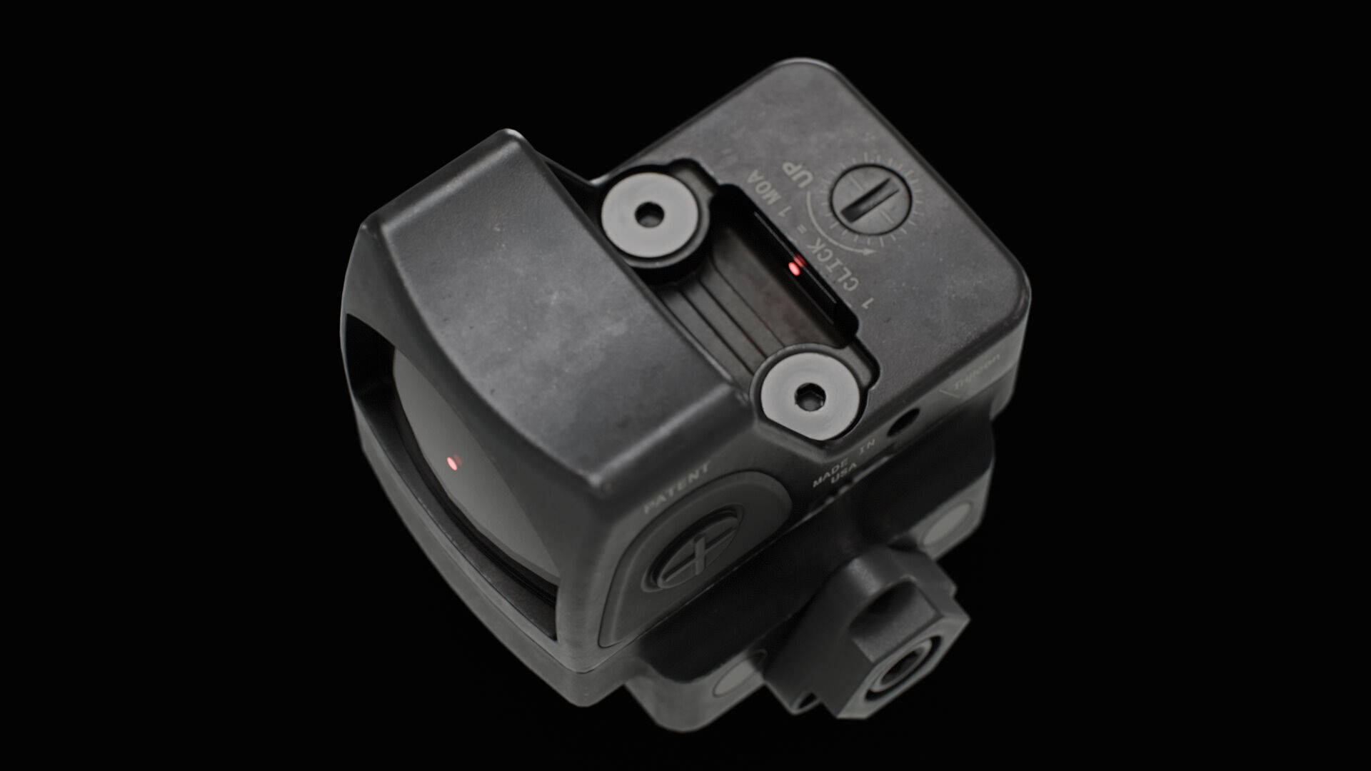 Trijicon RMR Adjustable LED and 45 Degree Mount Low-poly 3D model_7