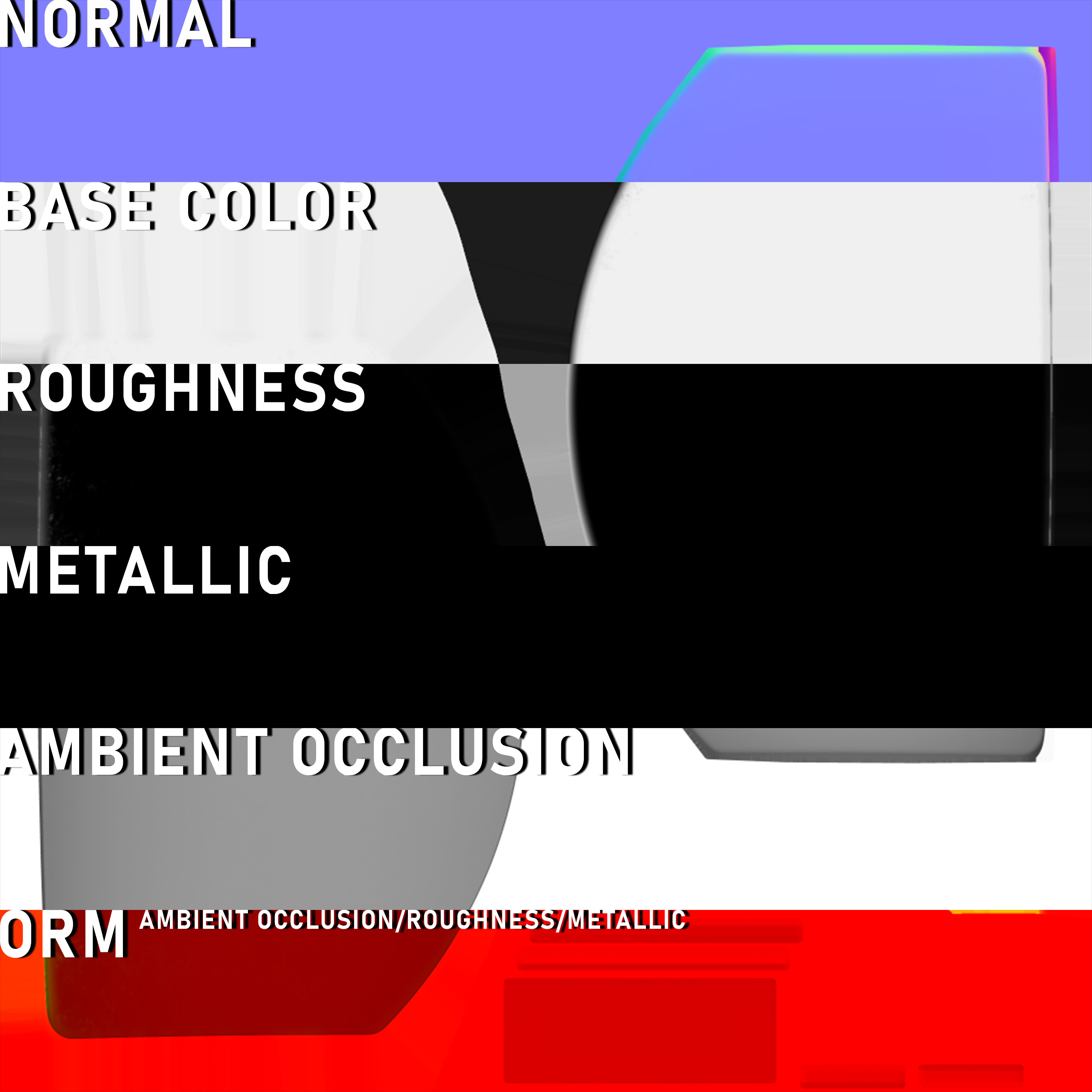 Trijicon RMR Adjustable LED and 45 Degree Mount Low-poly 3D model_21