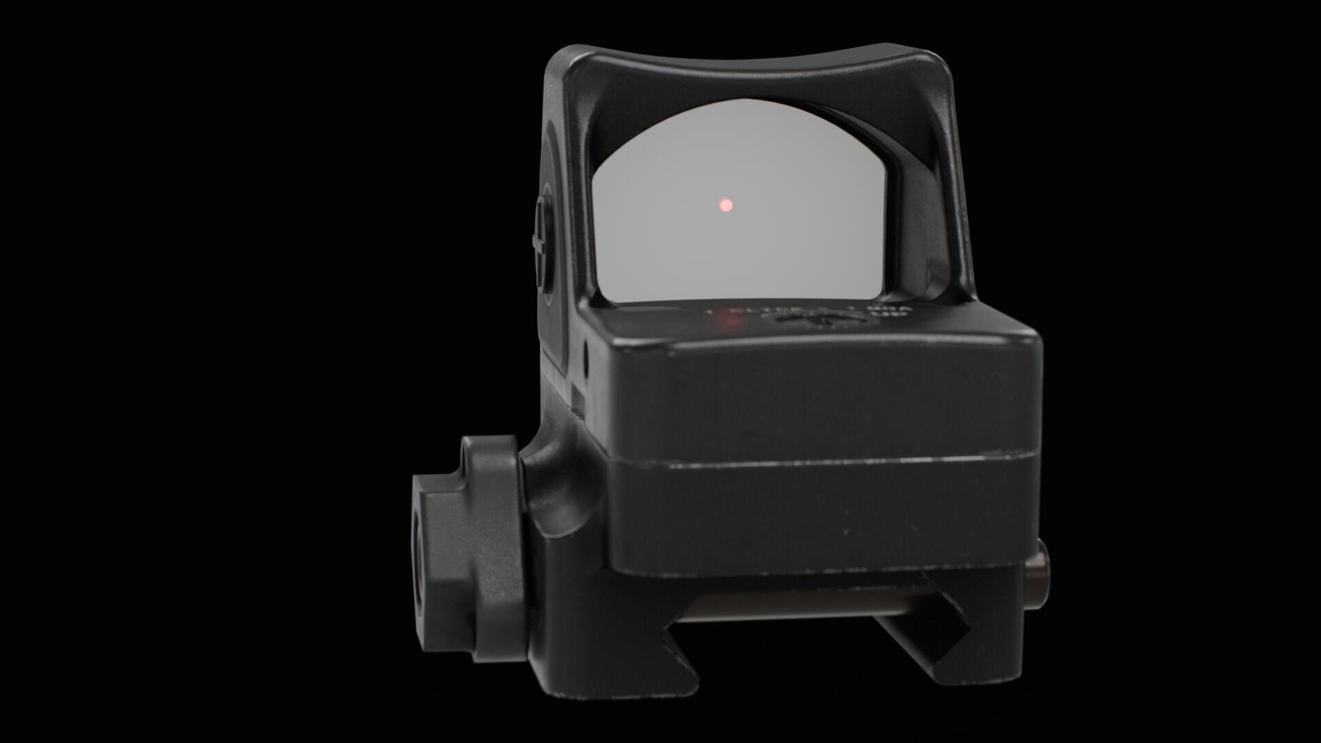 Trijicon RMR Adjustable LED and 45 Degree Mount Low-poly 3D model_9