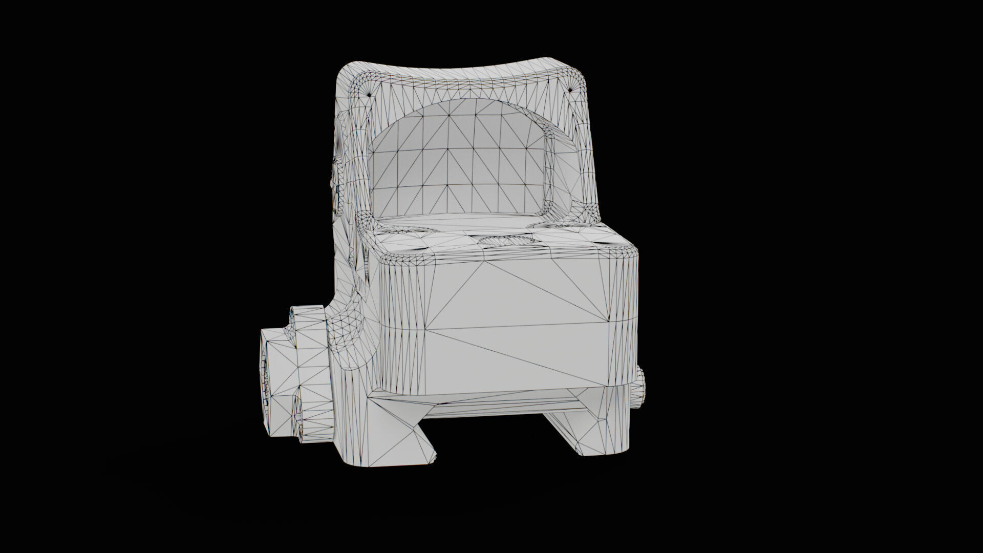 Trijicon RMR Adjustable LED and 45 Degree Mount Low-poly 3D model_16