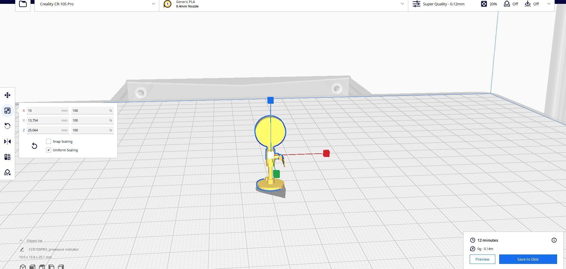 Pressure Indicator 3D print model_1